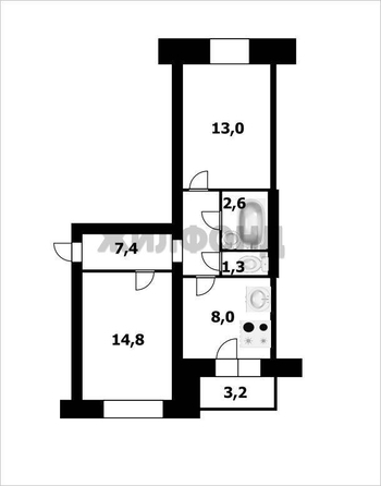
  Продается комната 27 м². Фото 8.