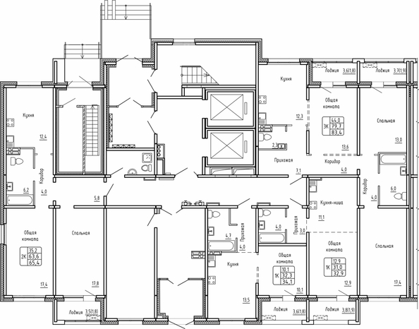 
  Продается 2-комн. квартира 65.4 м², в ЖК Самоцветы, Бирюза дом 1. Фото 1.