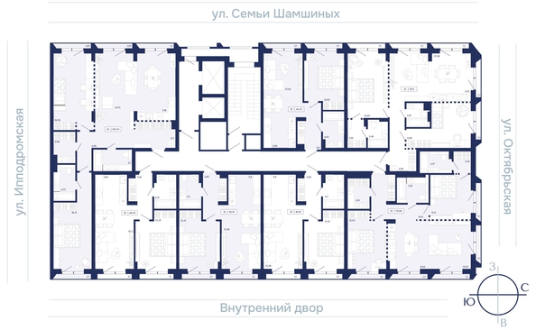 
  Продается 2-комн. квартира 105.03 м², в ЖК Юнити Центр. Фото 2.