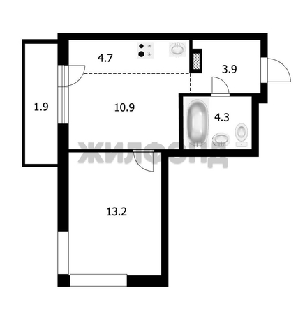 
  Продается 2-комн. квартира 36.6 м², в ЖК Луна. Фото 14.