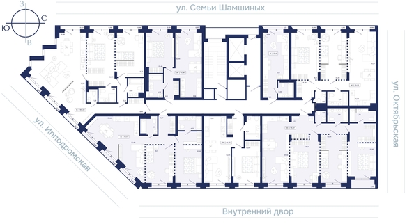 
  Продается 3-комн. квартира 99.47 м², в ЖК Юнити Центр. Фото 2.