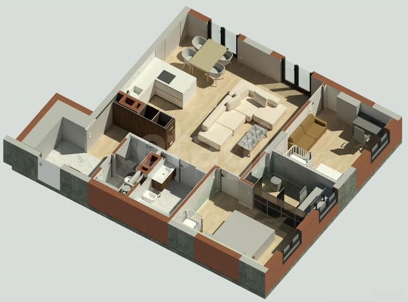 
  Продается 3-комн. квартира 79.6 м². Фото 24.
