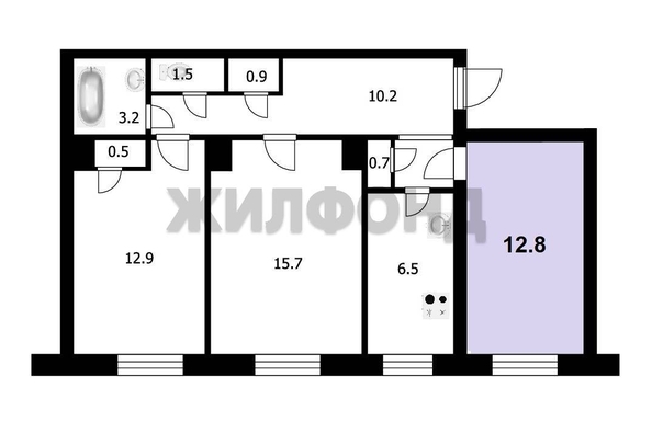 
  Продается комната 12.8 м². Фото 2.