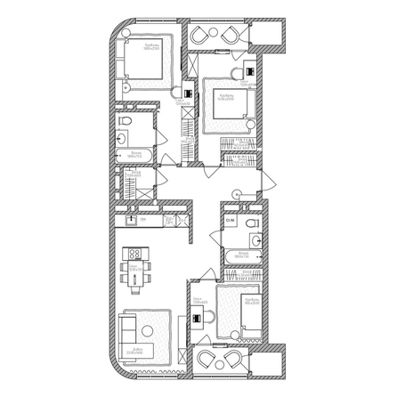 
  Продается 4-комн. квартира 98.5 м², в ЖК Беринг, дом 2. Фото 5.