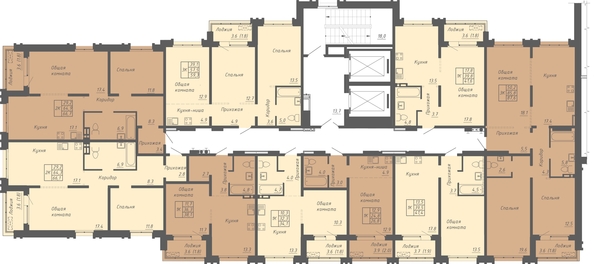 
  Продается 3-комн. квартира 59.3 м², в ЖК Гильдия. Фото 2.