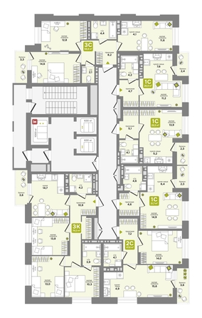 
  Продается студия 31.7 м², в ЖК Счастливый квартал, дом 1. Фото 1.