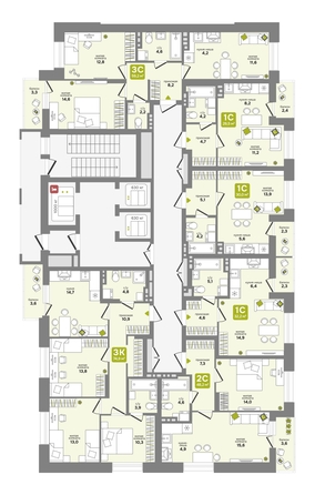 
  Продается студия 32.2 м², в ЖК Счастливый квартал, дом 1. Фото 2.