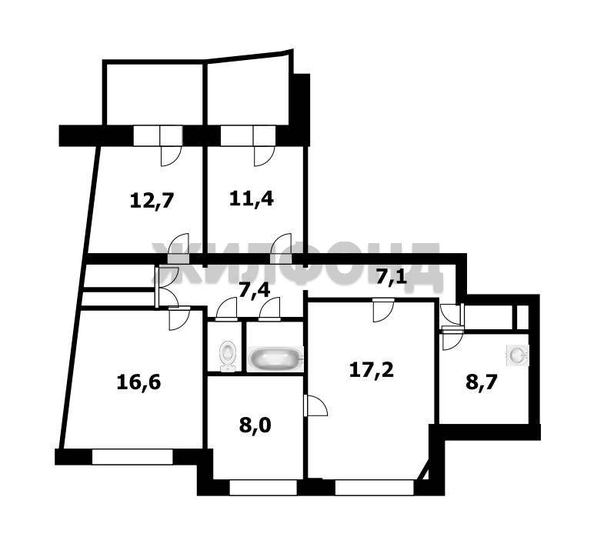 
  Продается 4-комн. квартира 101.9 м². Фото 21.