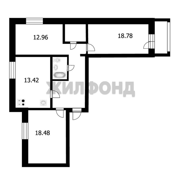 
  Продается 3-комн. квартира 83.7 м². Фото 16.