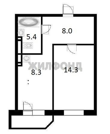 
  Продается 1-комн. квартира 36 м². Фото 12.