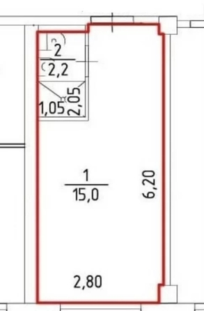
  Продается апартамент 17.1 м². Фото 4.