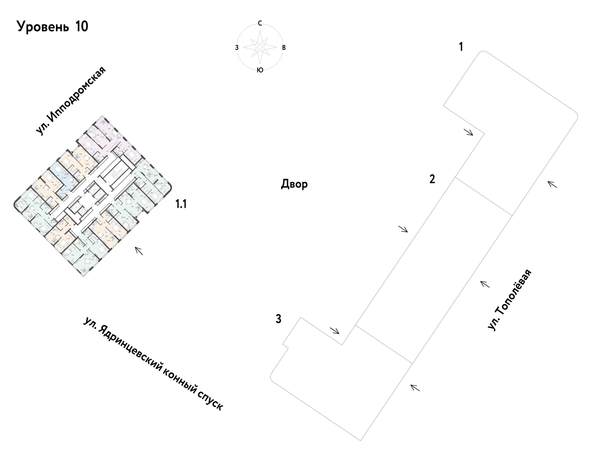 
  Продается 1-комн. квартира 46.69 м², в ЖК Страна.Тополевая, к 1. Фото 11.
