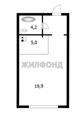 
  Продается студия 32.7 м². Фото 8.