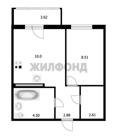 
  Продается 1-комн. квартира 30 м². Фото 9.
