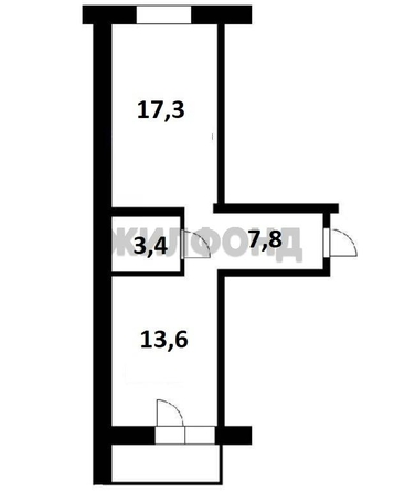 
  Продается 2-комн. квартира 42.1 м². Фото 19.