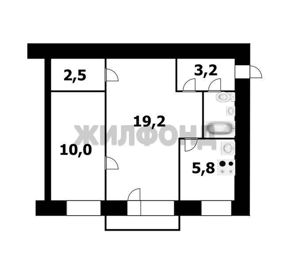 
  Продается 2-комн. квартира 43.7 м². Фото 13.