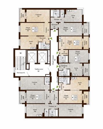 
   Продам 3-комнатную, 87.6 м², Новый горизонт, дом 4

. Фото 1.