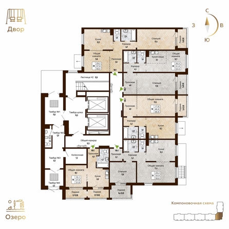 
   Продам 1-комнатную, 48.8 м², Новый горизонт, дом 4

. Фото 1.