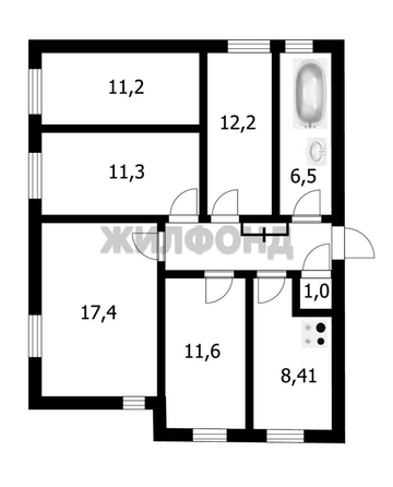 
   Продам комнату, 22.5 м², Челюскинцев ул, 7

. Фото 12.