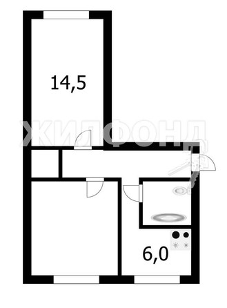 
   Продам 2-комнатную, 43.9 м², Мичурина ул, 37а

. Фото 13.