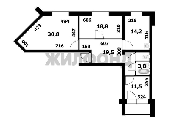 
   Продам 3-комнатную, 100.3 м², Стартовая ул, 4

. Фото 19.