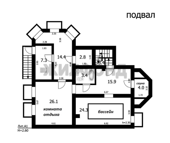 
  Продается дом, 426.8 м², Новосибирск
. Фото 54.