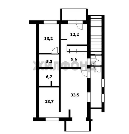 
   Продам 3-комнатную, 95.7 м², Радужная ул, 9

. Фото 6.