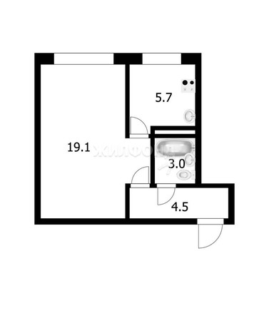 
   Продам 1-комнатную, 32.3 м², Выставочная ул, 11

. Фото 12.