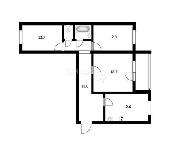 
   Продам 3-комнатную, 76.6 м², 2-й (4 мкр.) кв-л, 204/2

. Фото 15.