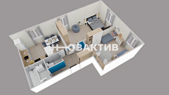 
   Продам 2-комнатную, 59.1 м², Аникина ул, 37/1

. Фото 23.