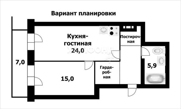 
   Продам 2-комнатную, 57.9 м², Сержанта Коротаева ул, 3

. Фото 8.