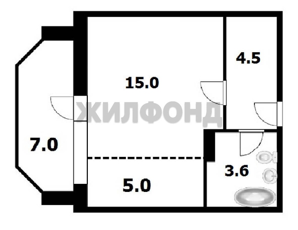
   Продам студию, 28.9 м², В. Высоцкого ул, 49

. Фото 11.