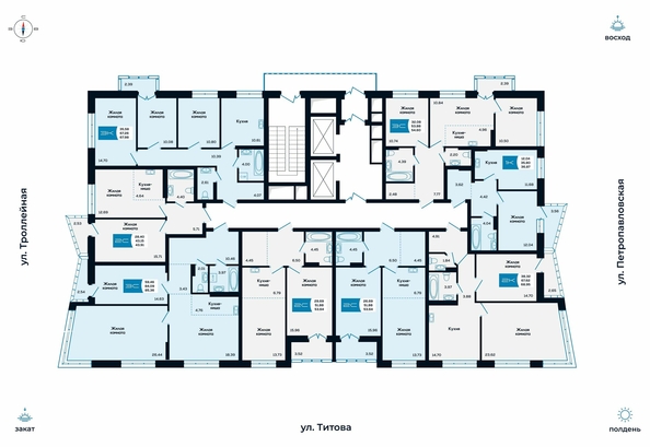 
   Продам 2-комнатную, 43.91 м², Салют, дом 1

. Фото 2.