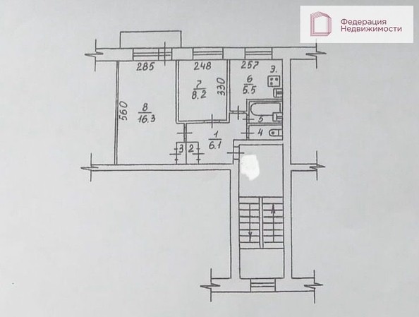 
   Продам 2-комнатную, 41.1 м², Ватутина ул, 49/1

. Фото 11.