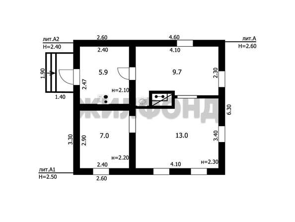 
   Продам дом, 35.6 м², Новосибирск

. Фото 19.