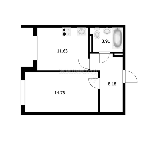 
   Продам 1-комнатную, 38.1 м², Толстого ул, 9

. Фото 24.