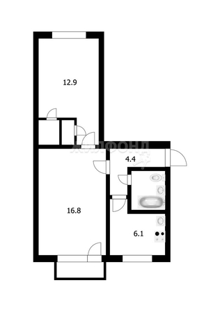 
   Продам 2-комнатную, 45.6 м², Пархоменко ул, 18

. Фото 12.