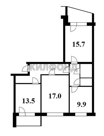 
   Продам 3-комнатную, 73.3 м², Приморская ул, 10/1

. Фото 14.