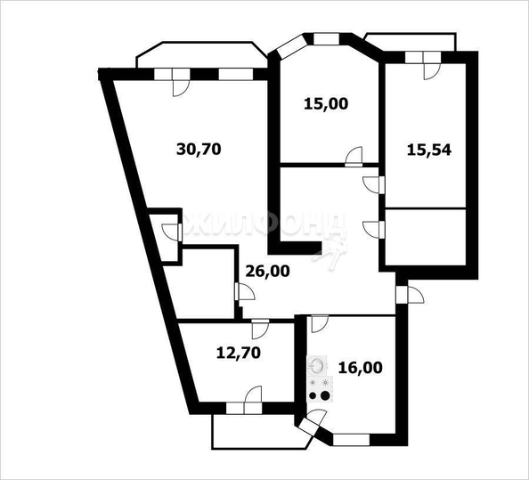 
   Продам 4-комнатную, 130.1 м², Дачная ул, 21/2

. Фото 16.