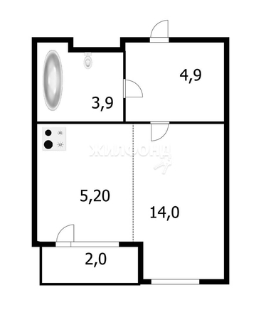 
   Продам 1-комнатную, 28 м², имени генерал-майора Рожкина А.Н. ул, 13

. Фото 12.