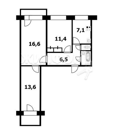 
   Продам 3-комнатную, 60.1 м², Бориса Богаткова ул, 266/2

. Фото 2.