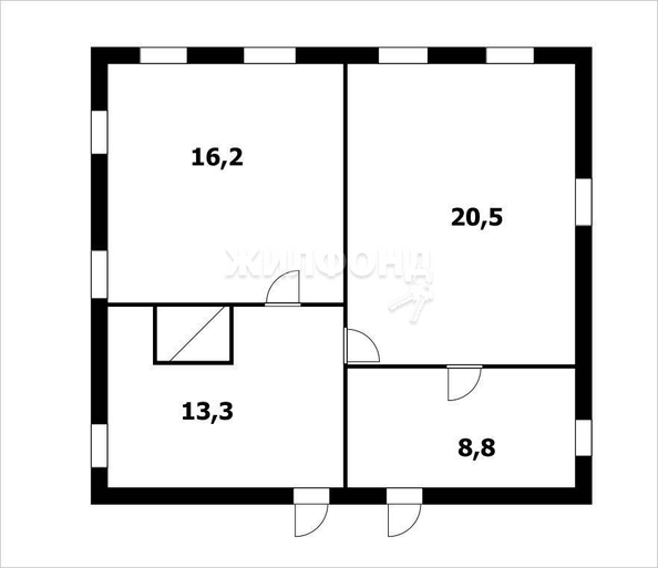 
   Продам дом, 57.4 м², Коченево

. Фото 2.