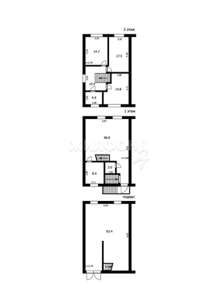 
   Продам дом, 191.2 м², Новосибирск

. Фото 38.