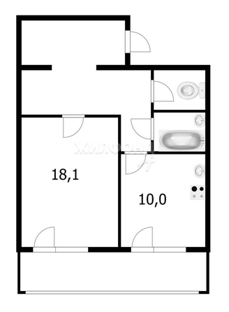 
   Продам 1-комнатную, 48.1 м², 2-й (4 мкр.) кв-л, 229

. Фото 11.