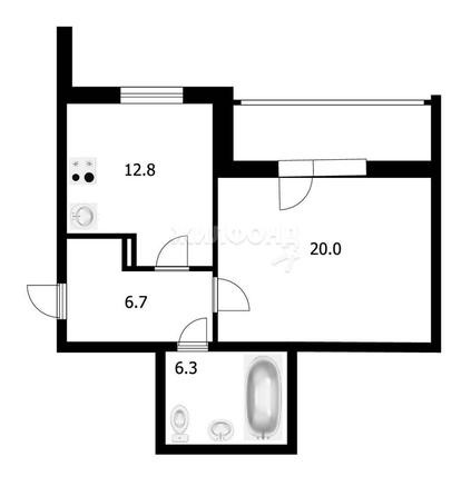 
   Продам 1-комнатную, 45.8 м², 2-й (4 мкр.) кв-л, 226

. Фото 1.