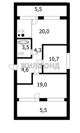 
   Продам 3-комнатную, 60.5 м², Бориса Богаткова ул, 266/3

. Фото 14.