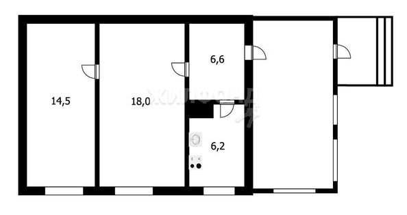 
   Продам дом, 44.3 м², Красноглинное

. Фото 13.