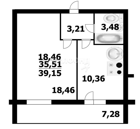 
   Продам 1-комнатную, 35.3 м², Олимпийской Славы мкр, 2

. Фото 9.