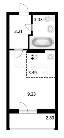 
   Продам студию, 19.4 м², Виктора Уса ул, 15

. Фото 11.