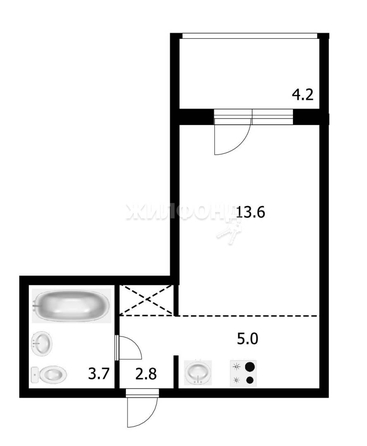 
   Продам 1-комнатную, 25 м², Игарская ул, 7

. Фото 9.